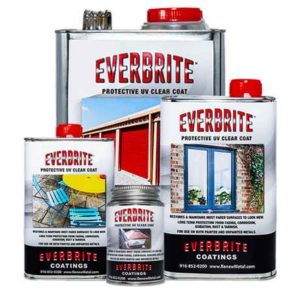 Everbrite Coating in various size cans will protect metal from tarnish, oxidation, rust and more.